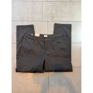 Weatherproof Vintage Men's Stretch Canvas Regular Fit Fleece-Lined Pants